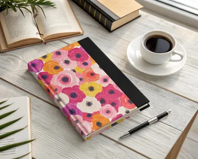 Ranunculus Seamless Spring Floral Pattern Blush Yellow Multicolored Ditsy Digital
