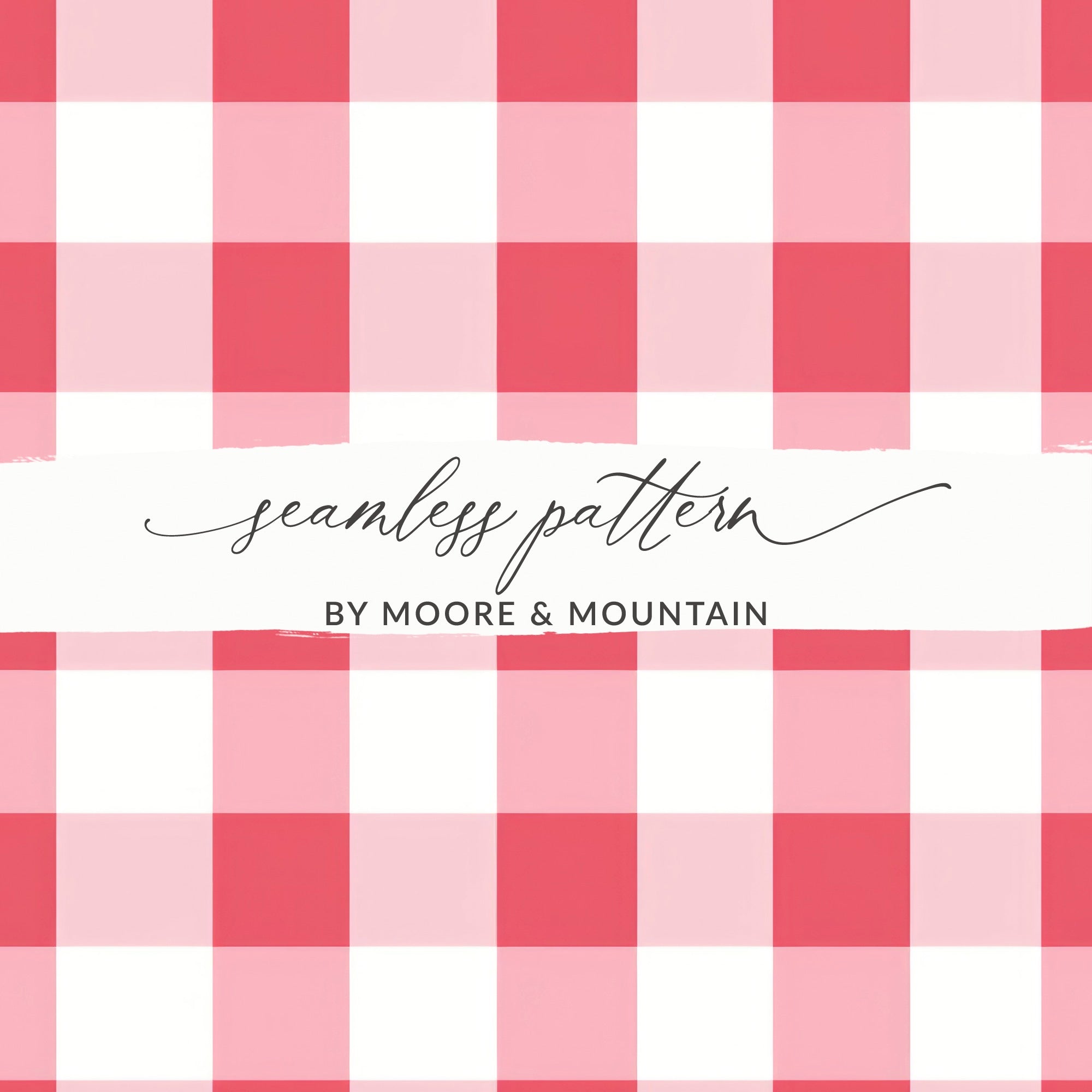 Red Gingham Seamless Pattern Digital Paper, Buffalo Check, Commercial Use, Checkered Fabric Background, Scrapbooking, Sublimation
