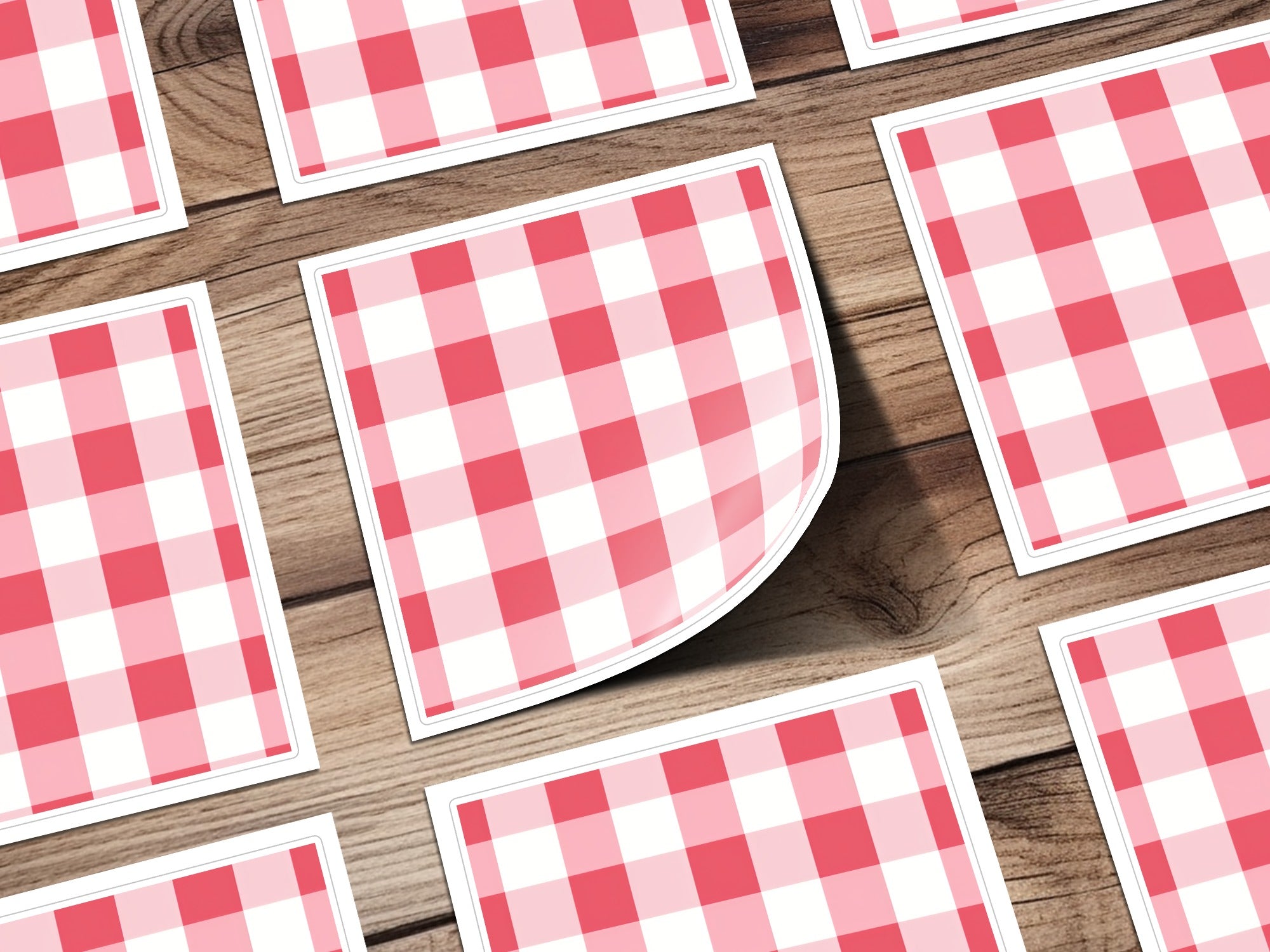 Red Gingham Seamless Pattern Digital Paper, Buffalo Check, Commercial Use, Checkered Fabric Background, Scrapbooking, Sublimation