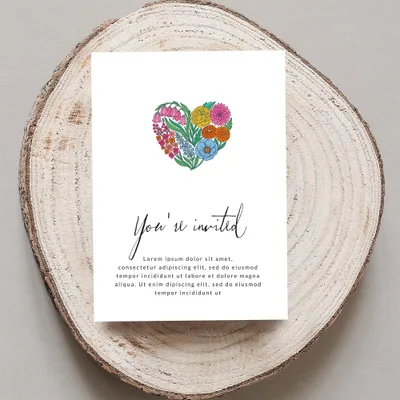 Retro Heart Made of Flowers PNG SVG Digital Download, Retro Floral Heart SVG Instant Download