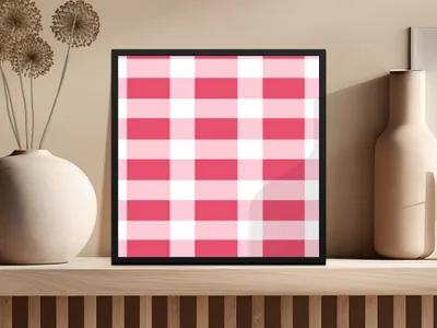 Rose Pink Gingham Seamless Pattern, Digital Paper, Buffalo Check Pattern Commercial Use, Checkered Background, Spring Gingham Pattern PNG