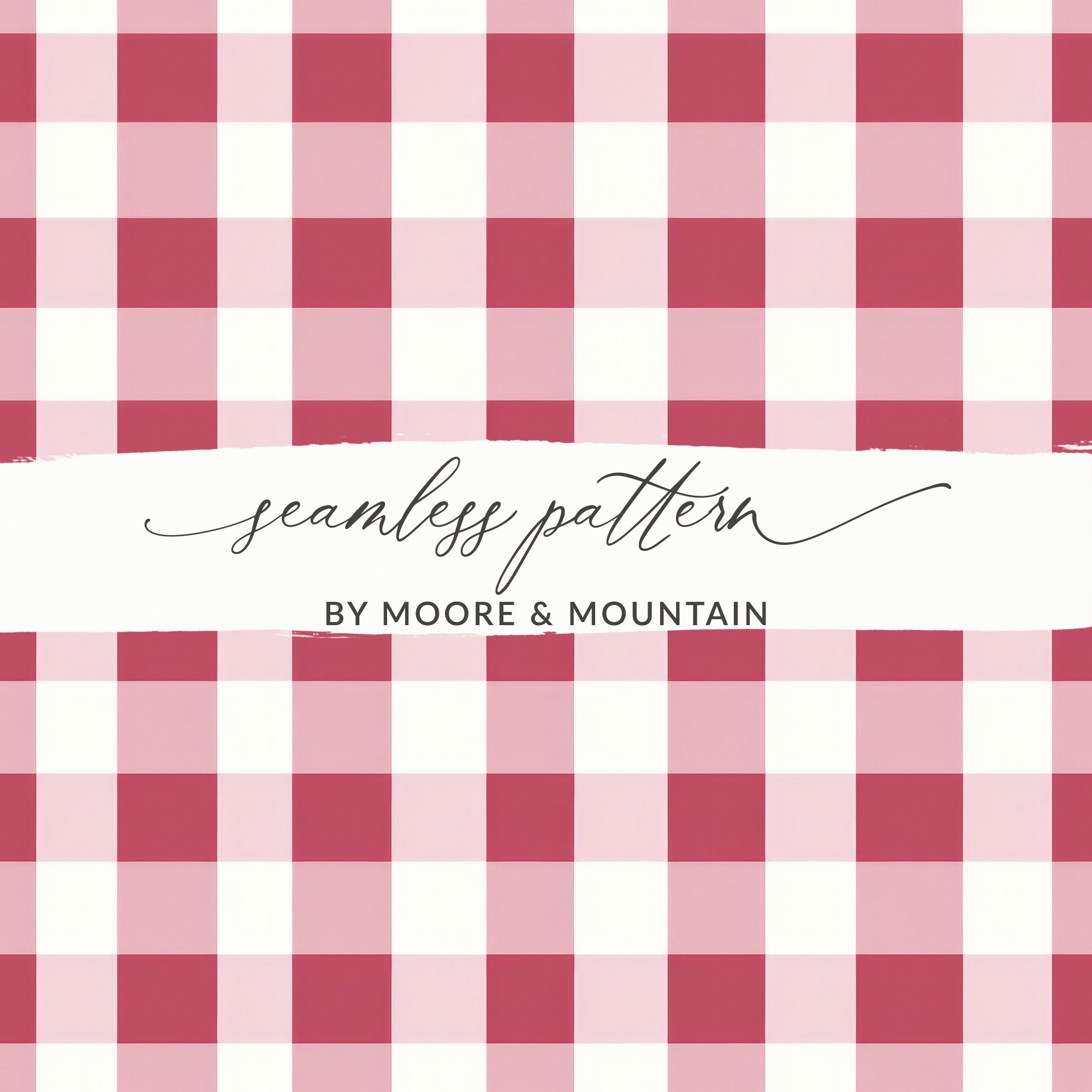 Rose Red Buffalo Check Seamless Pattern, Gingham Digital Paper Bundle, Commercial Use, High Resolution, PNG, Sublimation