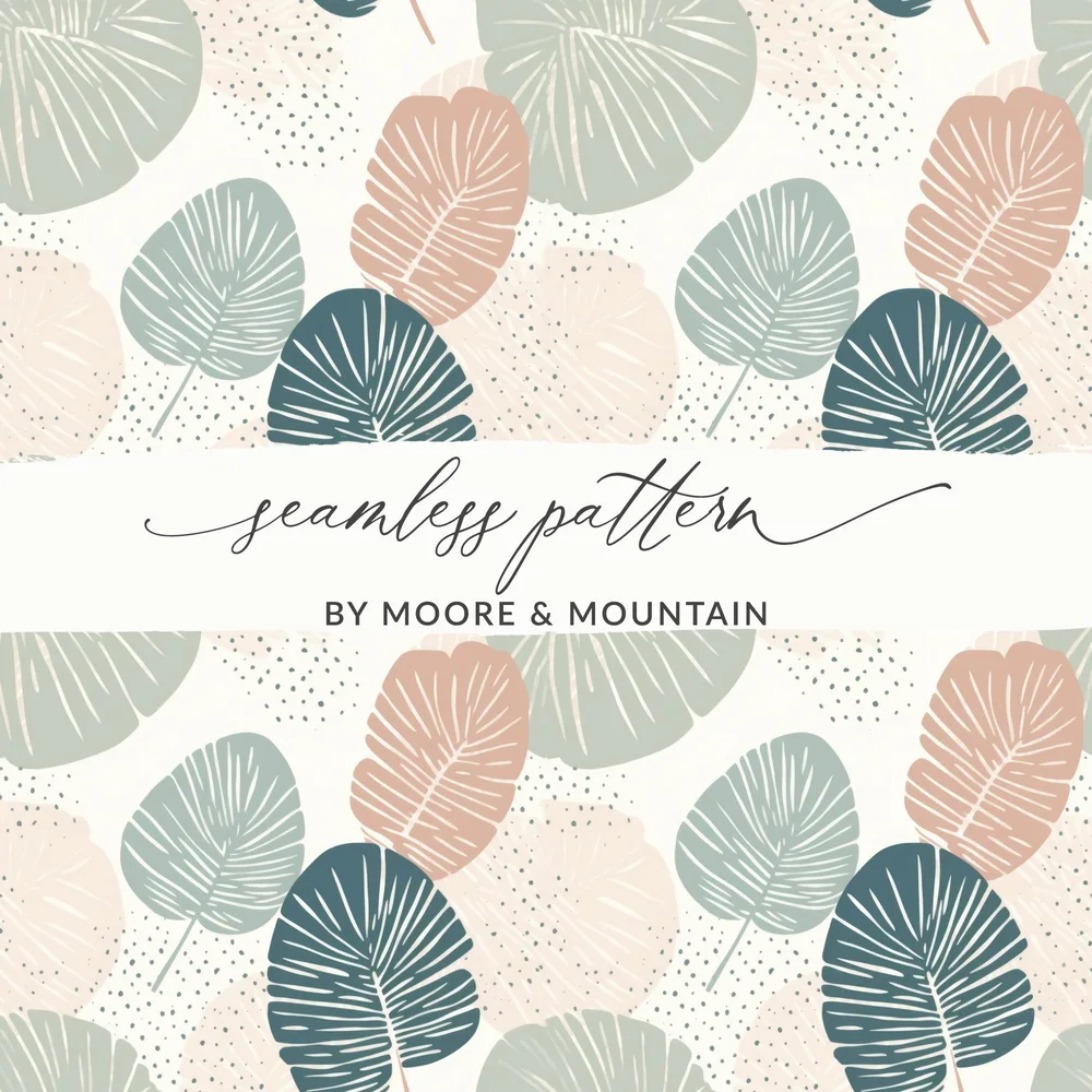 Sage Green Boho Abstract Seamless Art Deco Pattern Digital