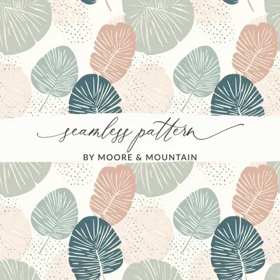 Sage Green Boho Abstract Seamless Art Deco Pattern Digital