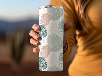 Sage Green Boho Abstract Seamless Art Deco Pattern Digital
