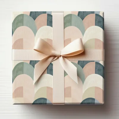 Sage Green Boho Abstract Seamless Light Purple Digital