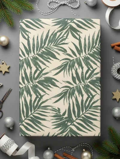Sage Green Boho Abstract Seamless Modern Boho Background