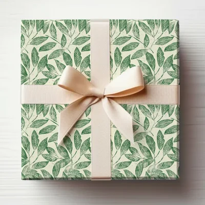 Sage Green Botanical Repeat Soft Green Leafy Design