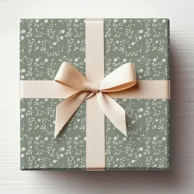 Sage Green Gentle Seamless Pastel Simple Modern Doodle Digital