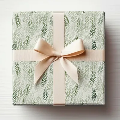 Sage Green Leaf Arrangement Seamless Pattern Artwork