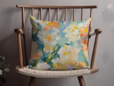 Seamless Acrylic Floral Impressionistic Fine Art Painting