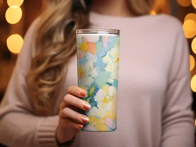 Seamless Acrylic Floral Impressionistic Fine Art Painting