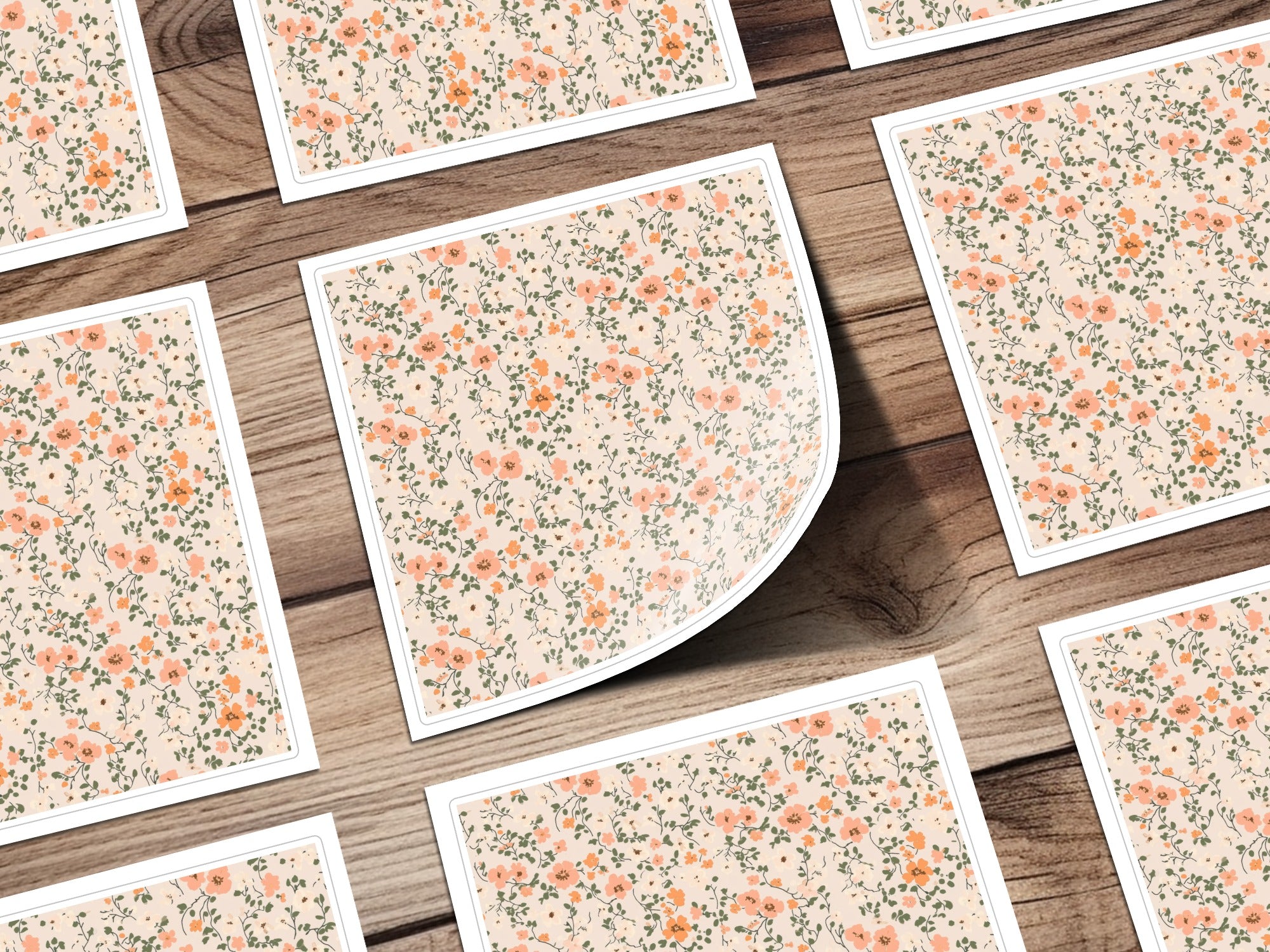 Seamless Blush Pink Flower Background Digital