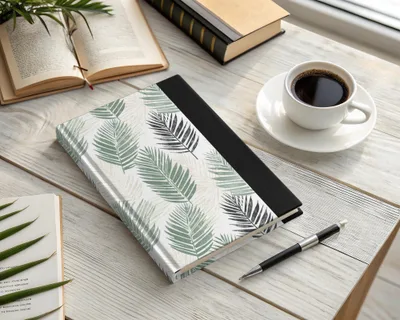 Seamless Botanical Pattern with Modern Leaf Surface Repeat