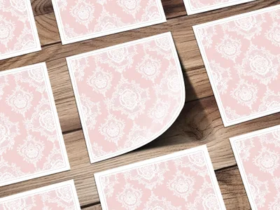 Seamless Coquette Lace Pattern Light Pink Digital Design