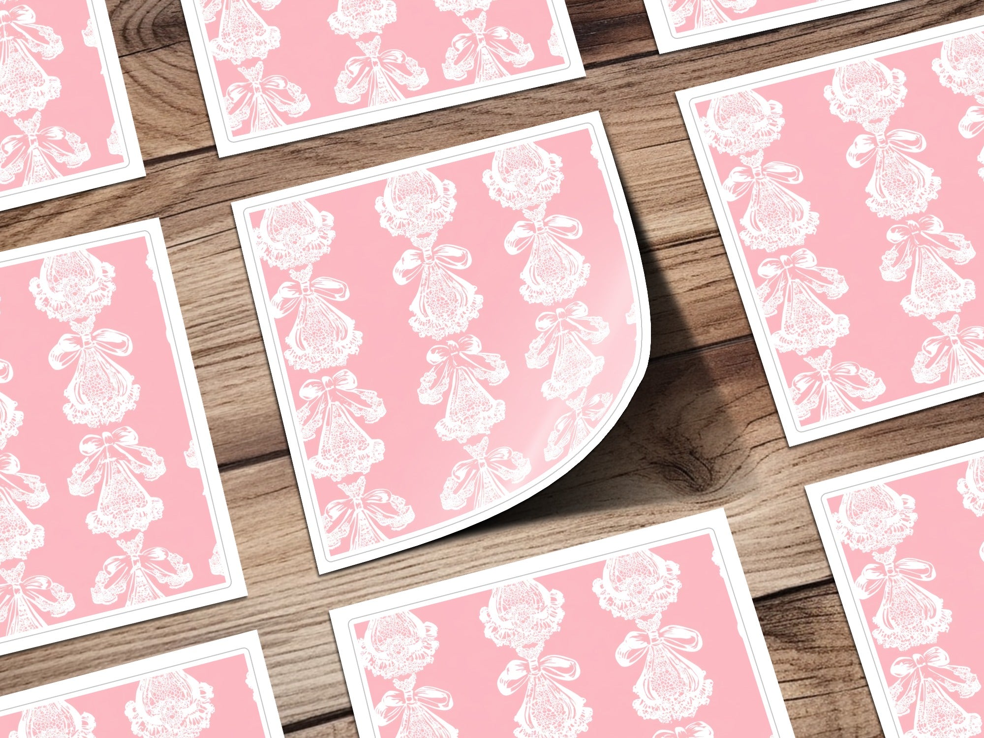 Seamless Coquette Pattern Light Pink Floral Repeat Digital
