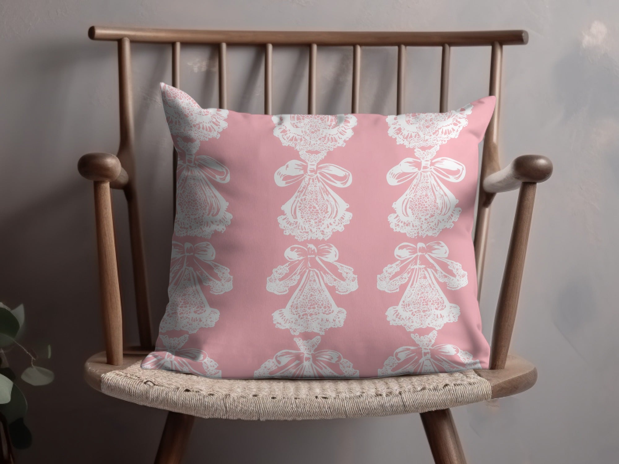 Seamless Coquette Pattern Light Pink Floral Repeat Digital