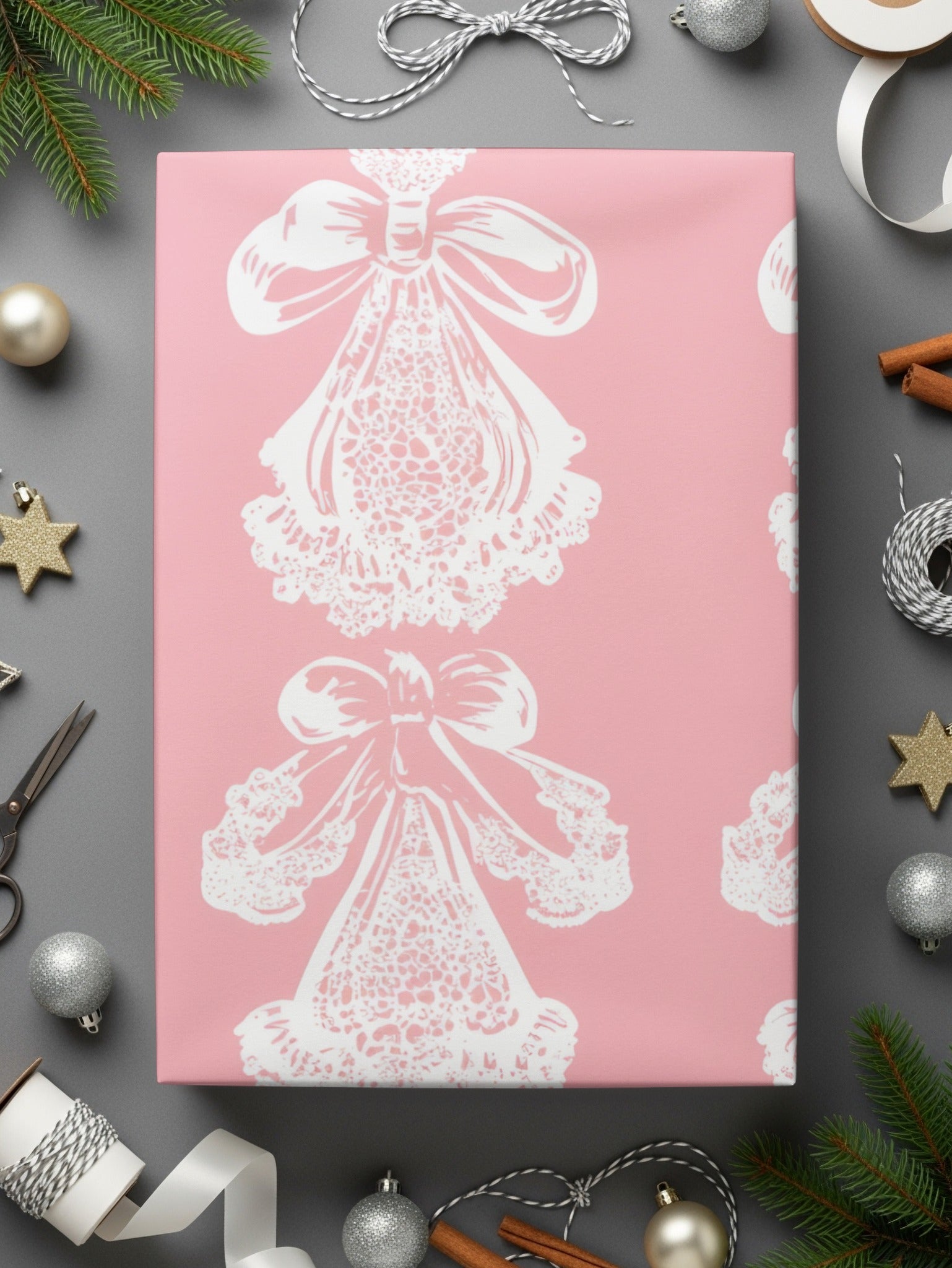 Seamless Coquette Pattern Light Pink Floral Repeat Digital