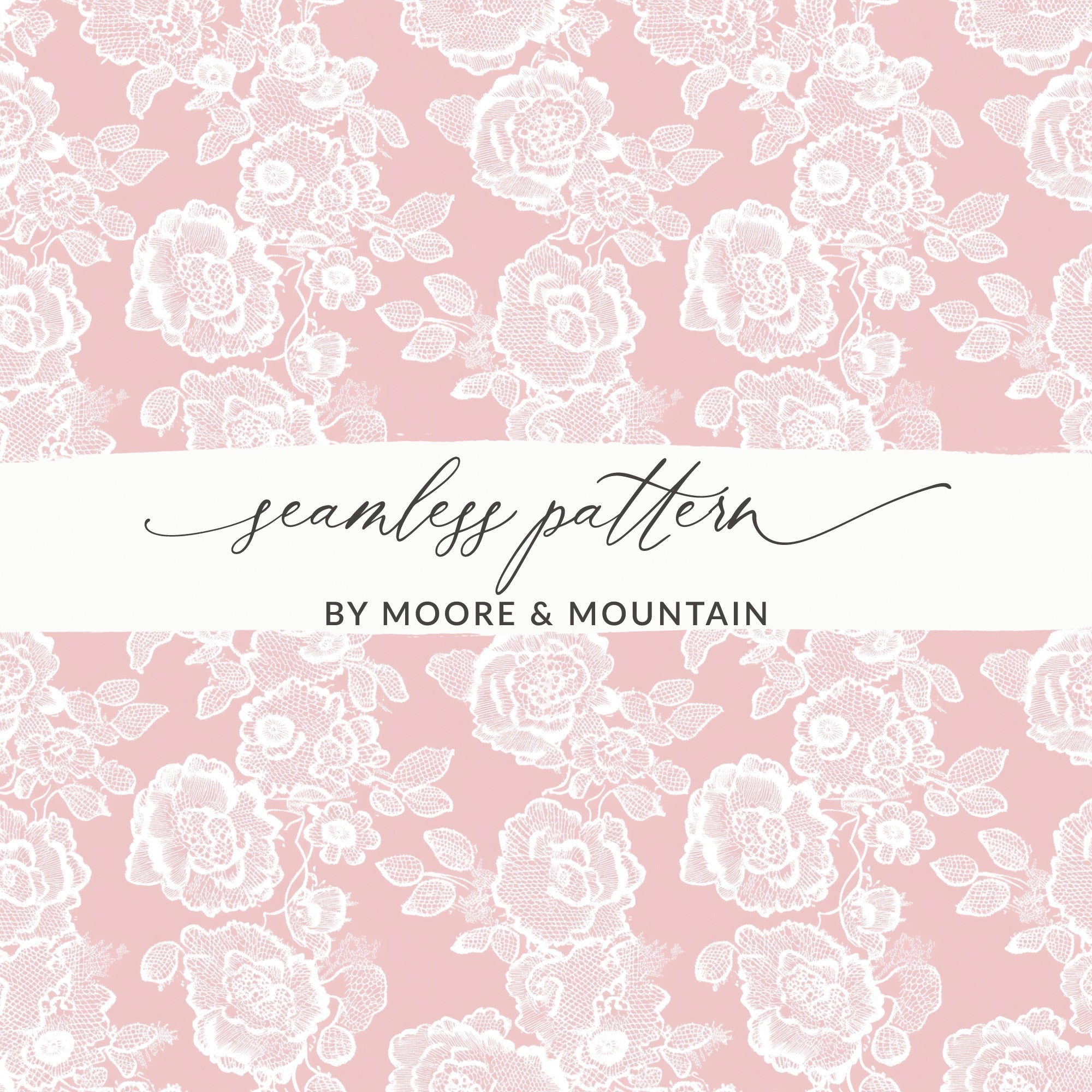 Seamless Coquette Roses Light Pink Floral Pattern Digital
