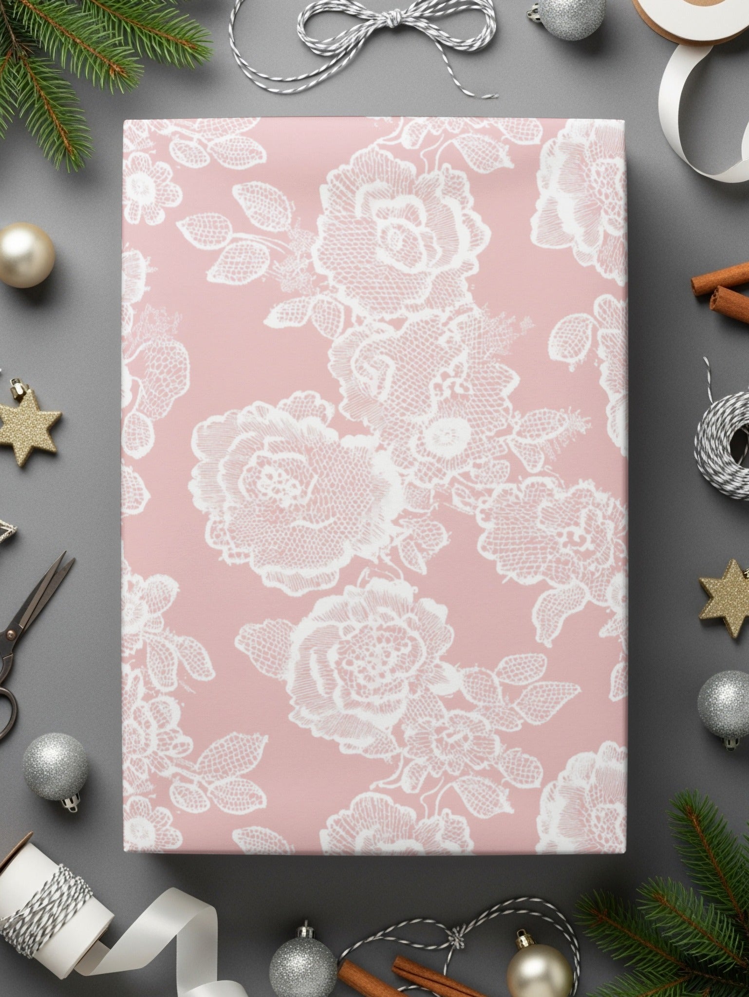 Seamless Coquette Roses Light Pink Floral Pattern Digital