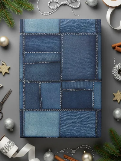 Seamless Denim Blue Jeans Texture Digital
