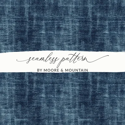 Seamless Denim Blue Jeans Texture Fabric Background Digital