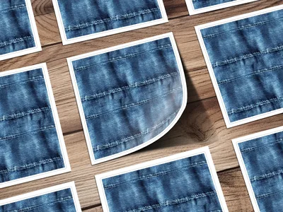 Seamless Denim Detailed Pattern Digital