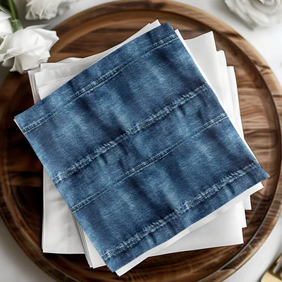 Seamless Denim Detailed Pattern Digital