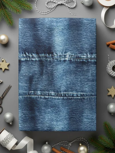 Seamless Denim Detailed Pattern Digital