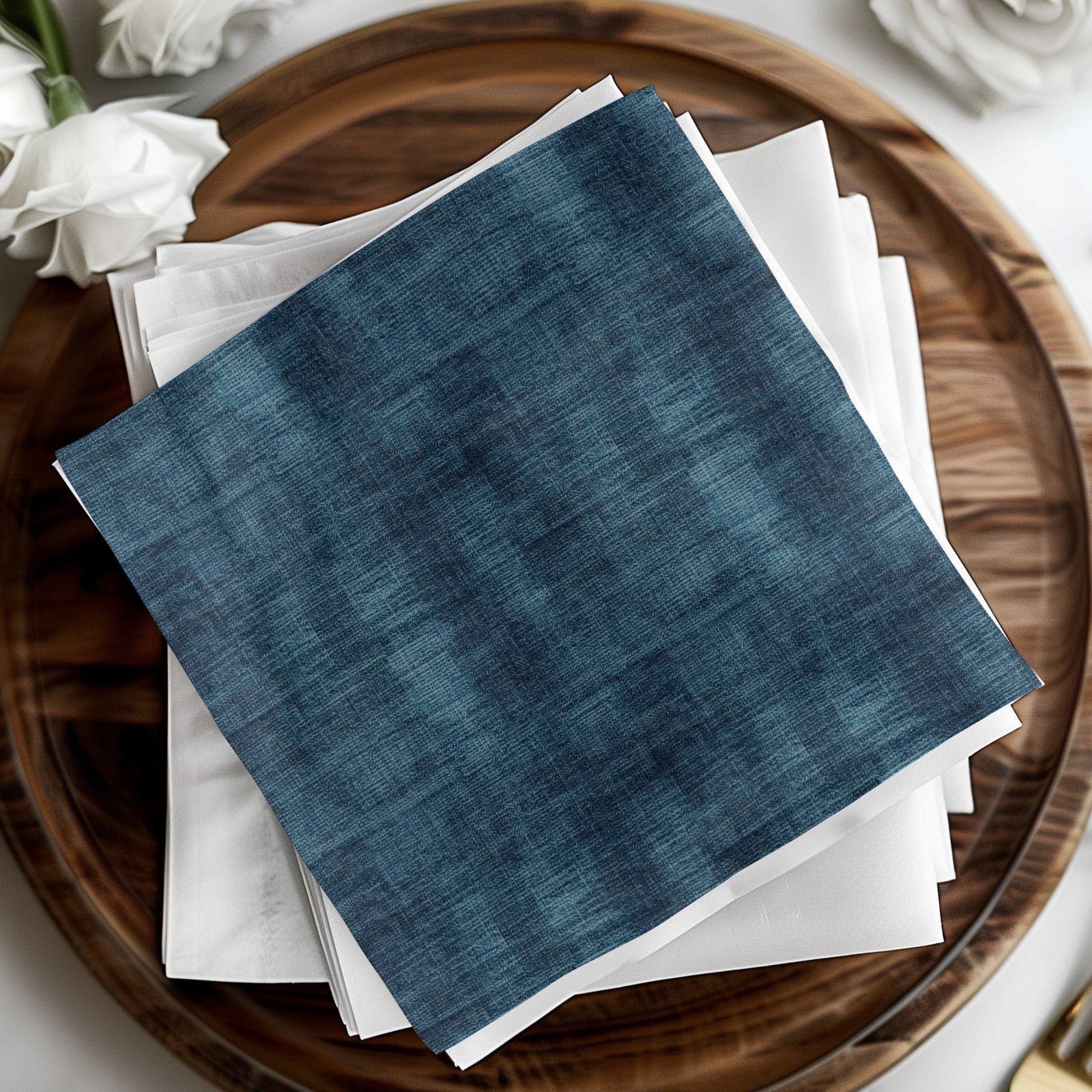Seamless Denim Fabric Texture Fine Grain Background Digital