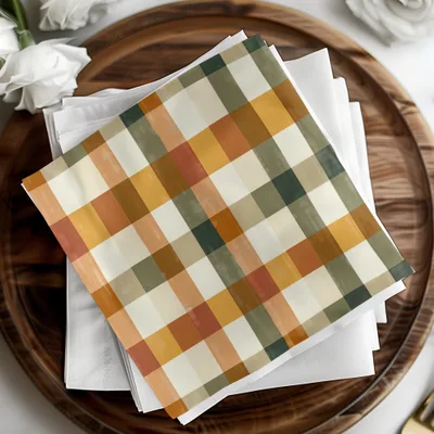 Seamless Fall Buffalo Check Pattern, Autumn Plaid, Digital Paper
