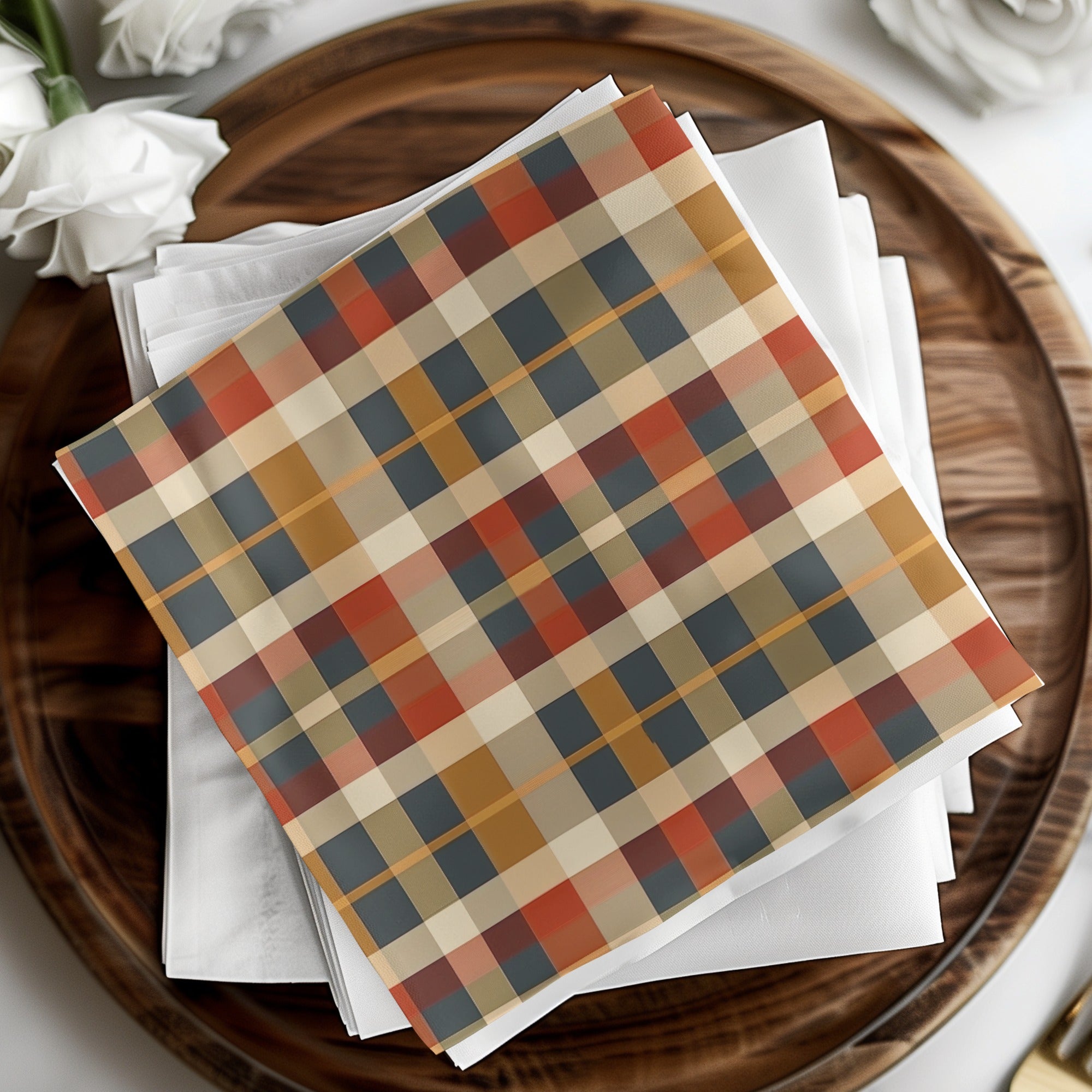 Seamless Fall Buffalo Check Pattern, Autumn Plaid, Digital Paper, Fabric Design, Tumbler Design, Fall Gingham Seamless, Plaid Digital