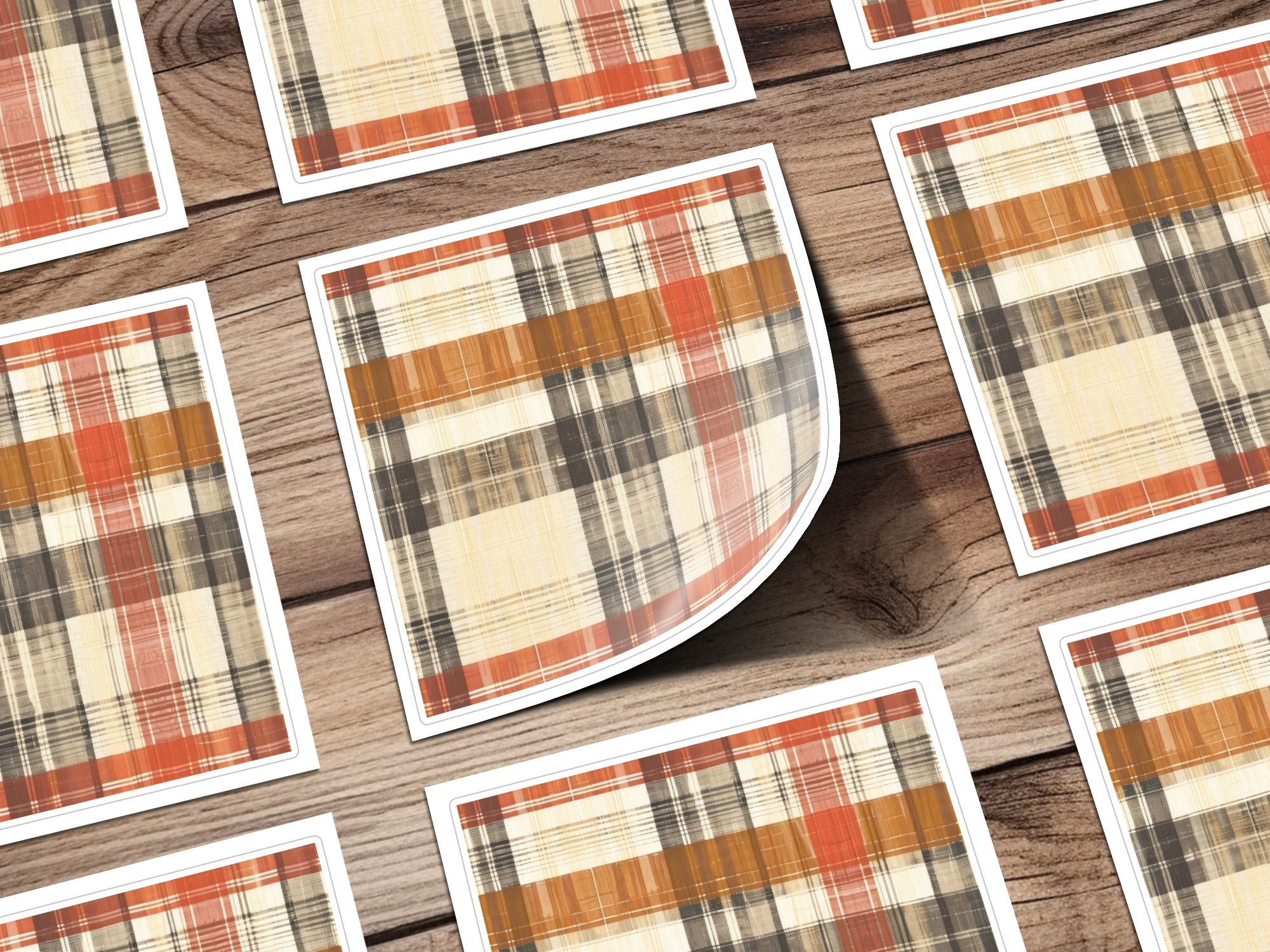 Seamless Fall Buffalo Check Pattern, Autumn Plaid Digital Paper, Fall Gingham Seamless, Digital Download, Fall Pattern