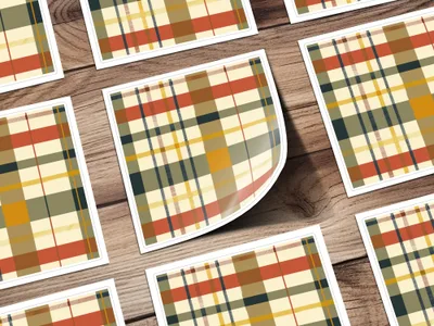 Seamless Fall Buffalo Check Pattern, Autumn Plaid Digital Paper, Fall Gingham Seamless for Tumblers, Shopify, Fabric, Phone Cases