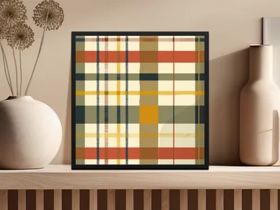 Seamless Fall Buffalo Check Pattern, Autumn Plaid Digital Paper, Fall Gingham Seamless for Tumblers, Shopify, Fabric, Phone Cases