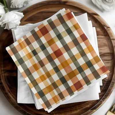 Seamless Fall Buffalo Check Pattern, Autumn Plaid Digital Paper, Fall Plaid Background, Seamless Patterns for Tumblers