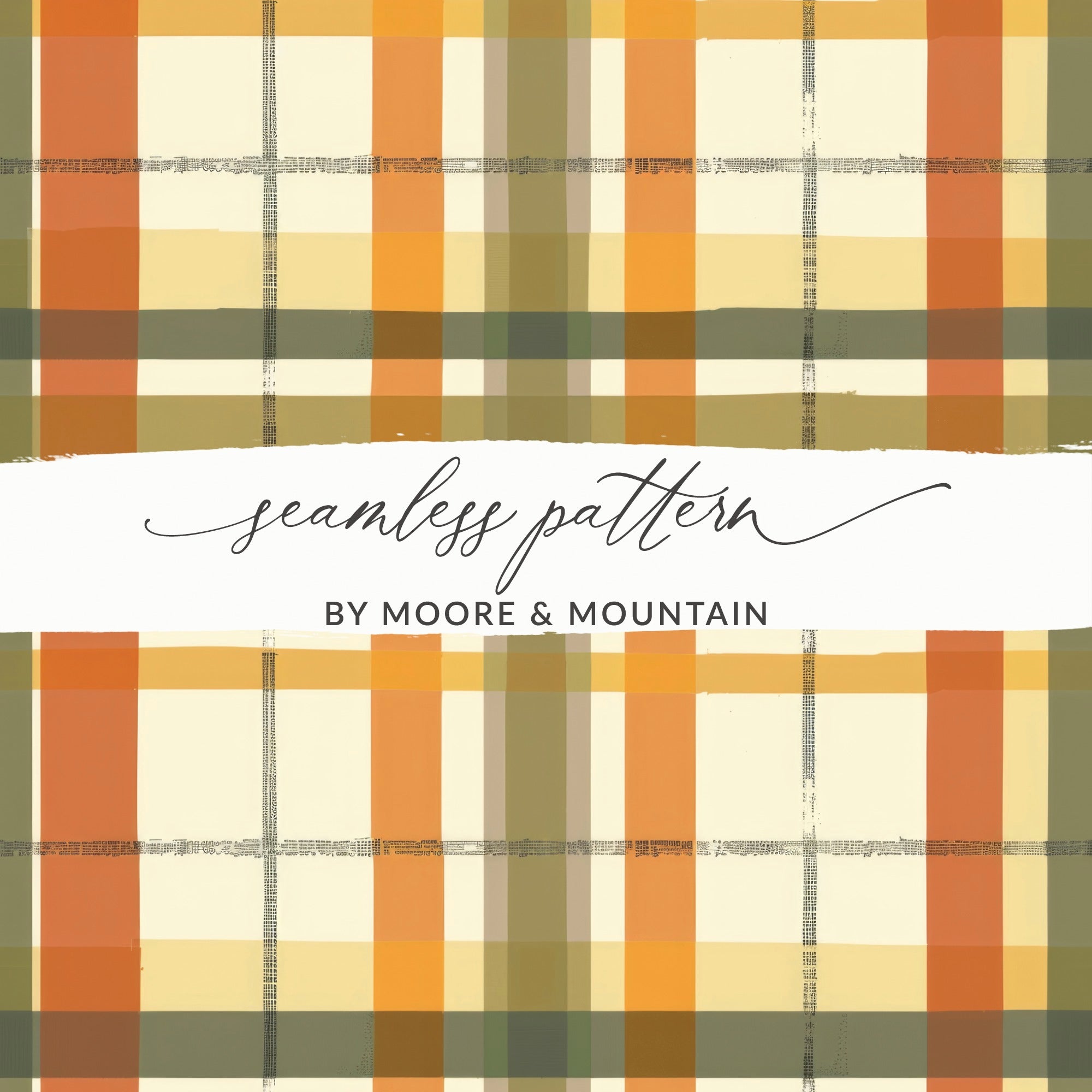 Seamless Fall Buffalo Check Pattern, Autumn Plaid Digital Paper, Fall Plaid Background, Tumbler Design, Fabric Design, Digital Download