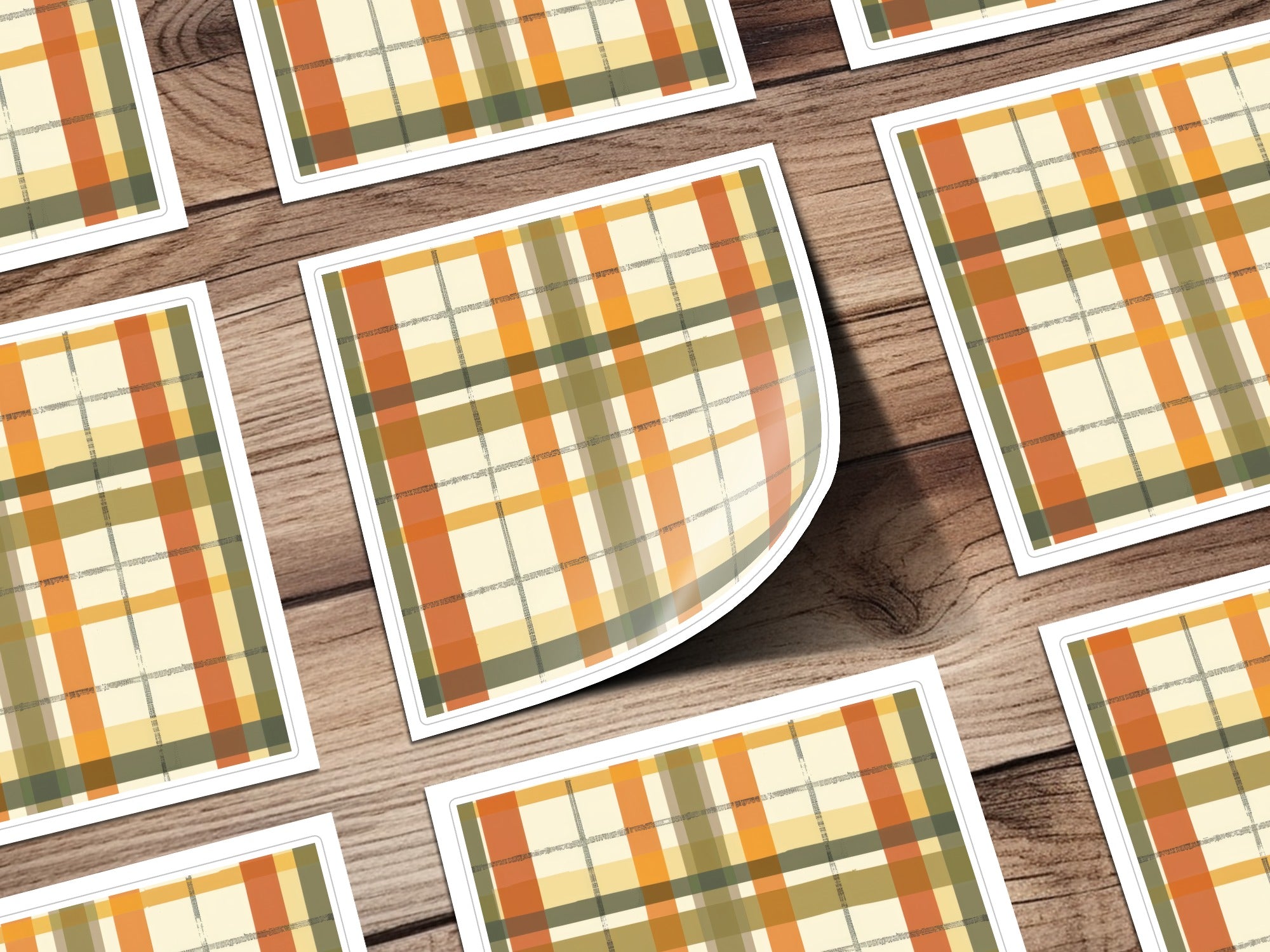 Seamless Fall Buffalo Check Pattern, Autumn Plaid Digital Paper, Fall Plaid Background, Tumbler Design, Fabric Design, Digital Download