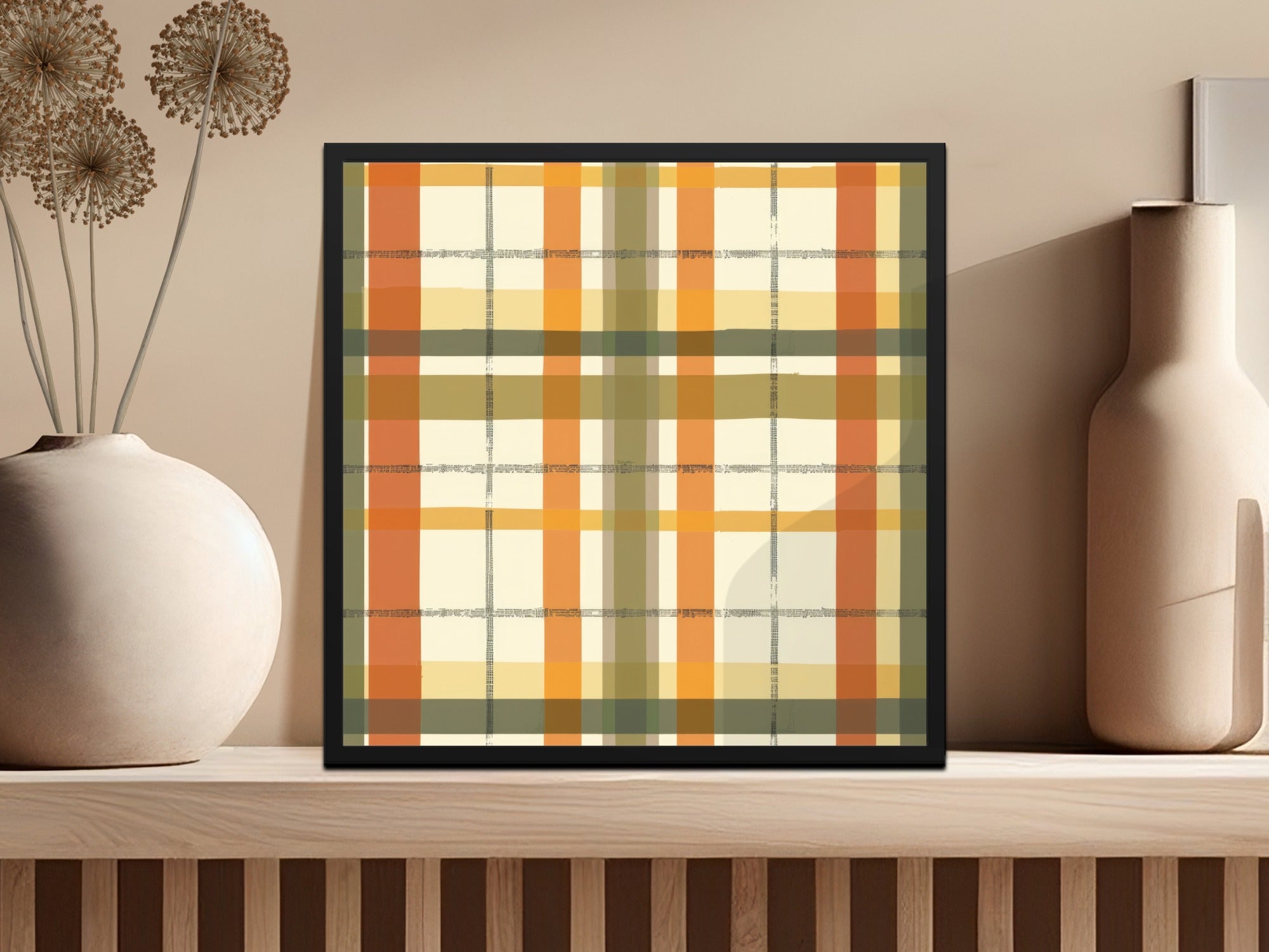 Seamless Fall Buffalo Check Pattern, Autumn Plaid Digital Paper, Fall Plaid Background, Tumbler Design, Fabric Design, Digital Download