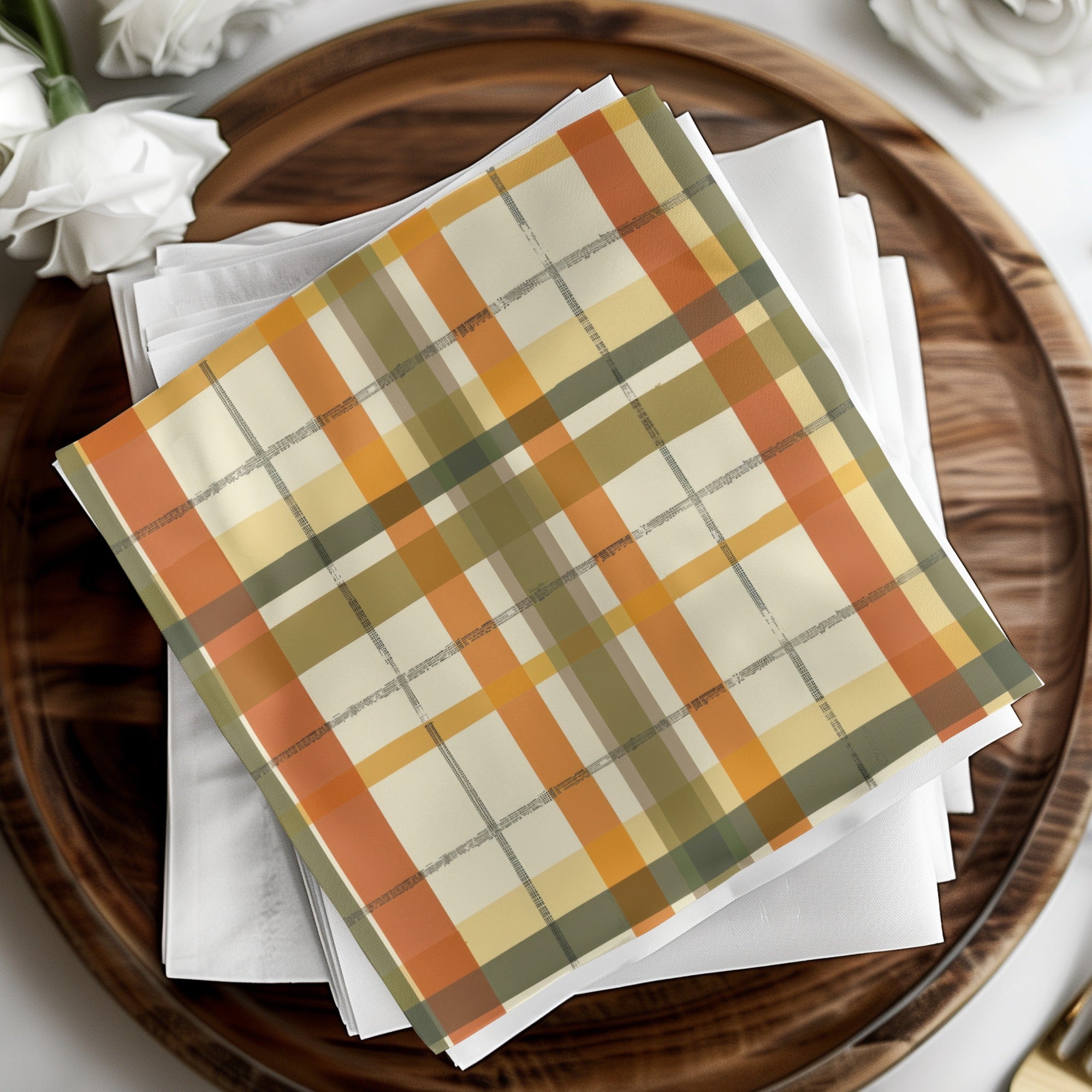 Seamless Fall Buffalo Check Pattern, Autumn Plaid Digital Paper, Fall Plaid Background, Tumbler Design, Fabric Design, Digital Download