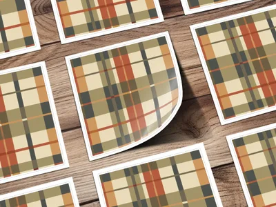 Seamless Fall Buffalo Check Pattern, Autumn Plaid Digital Paper, Fall Plaid Seamless Patterns for Fabric, Tumblers, Phone Cases