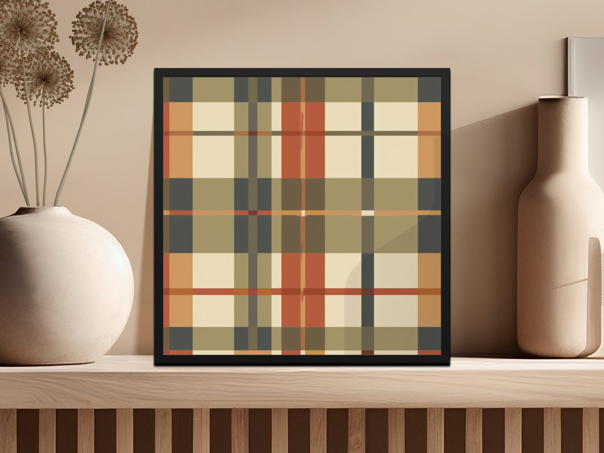 Seamless Fall Buffalo Check Pattern, Autumn Plaid Digital Paper, Fall Plaid Seamless Patterns for Fabric, Tumblers, Phone Cases