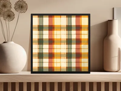 Seamless Fall Buffalo Check Pattern, Autumn Plaid Digital Paper, Fall Plaid, Seamless Tumbler Patterns, Seamless Fabric Patterns