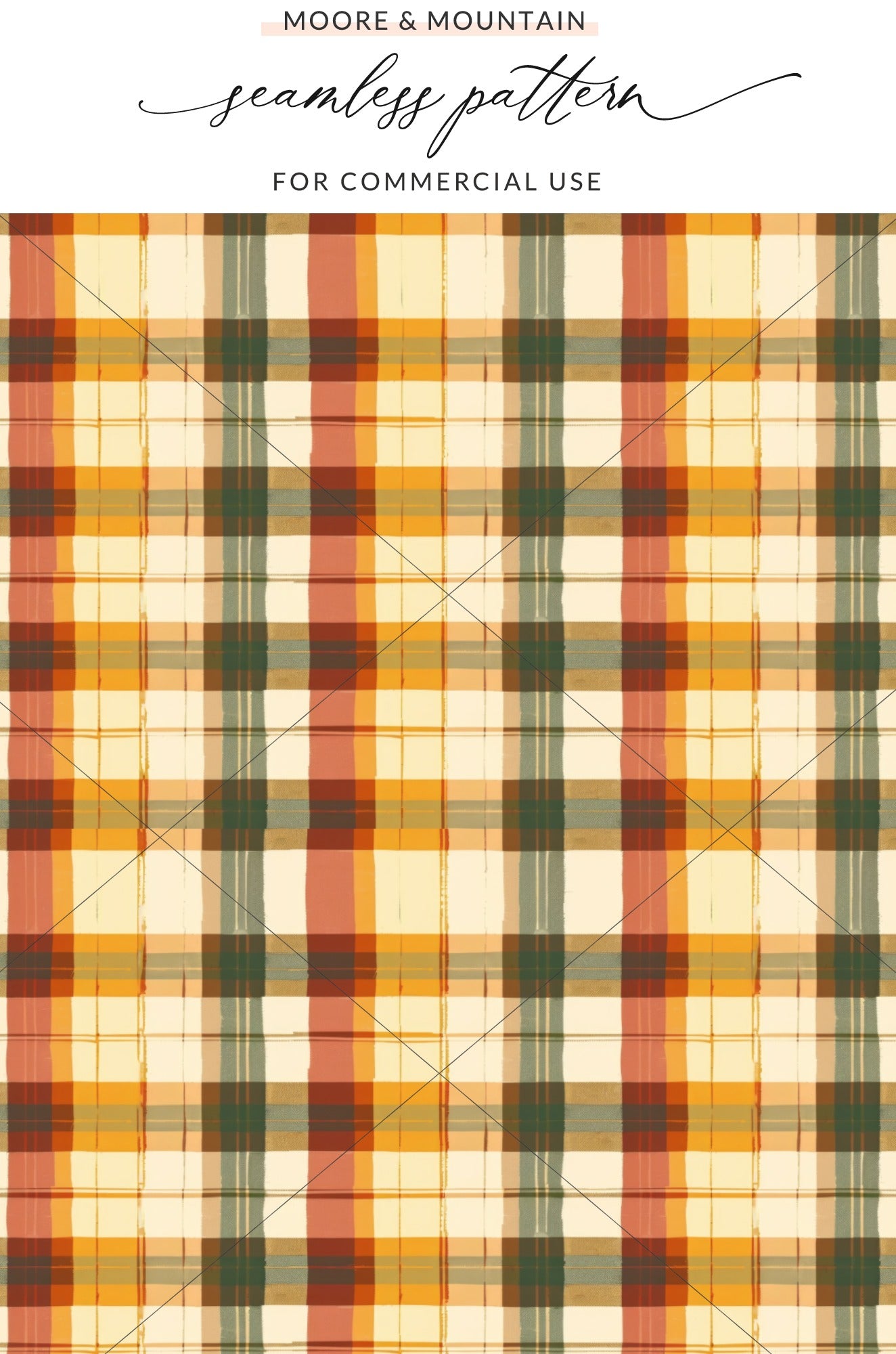 Seamless Fall Buffalo Check Pattern, Autumn Plaid Digital Paper, Fall Plaid, Seamless Tumbler Patterns, Seamless Fabric Patterns
