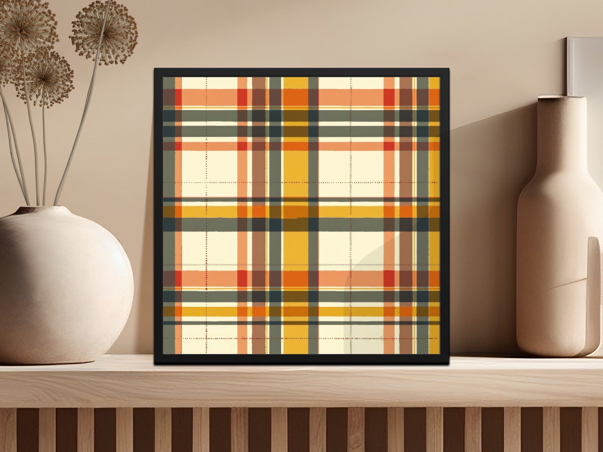 Seamless Fall Buffalo Check Pattern, Autumn Plaid Digital Paper for Tumblers, Seamless Fall Gingham, Fabric, Shopify, Phone Cases
