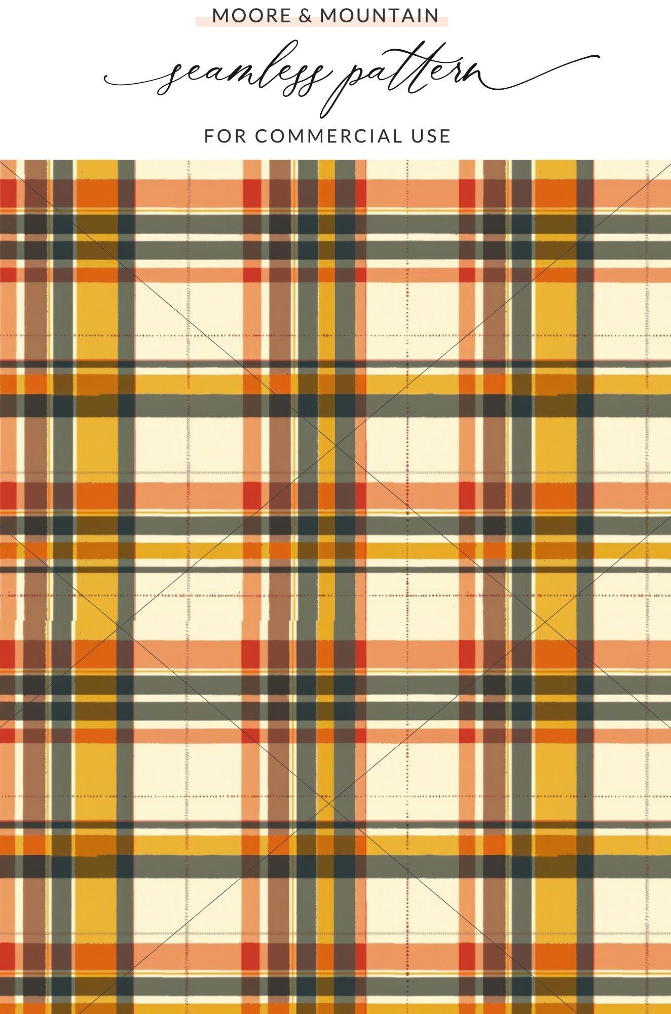 Seamless Fall Buffalo Check Pattern, Autumn Plaid Digital Paper for Tumblers, Seamless Fall Gingham, Fabric, Shopify, Phone Cases