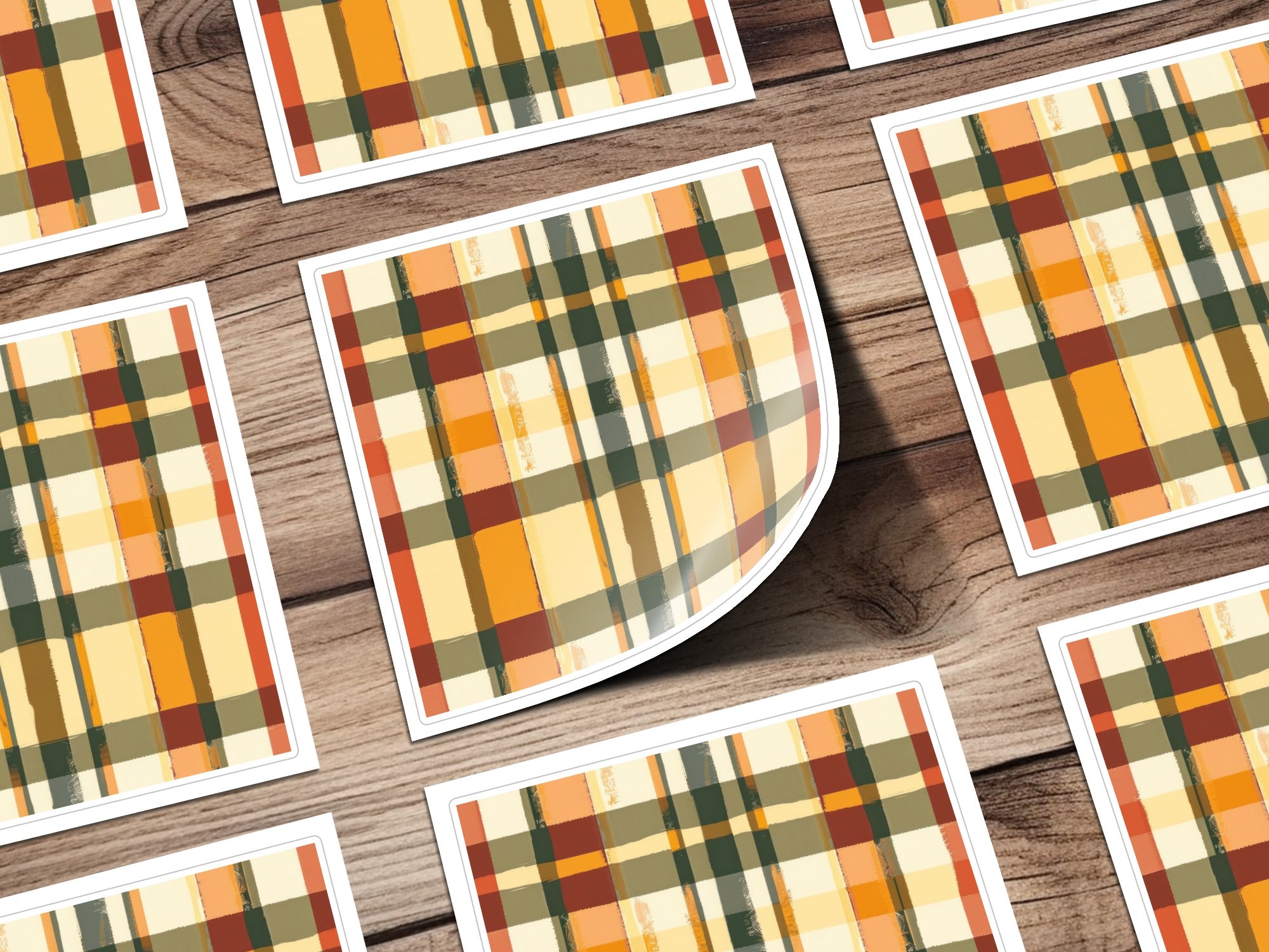 Seamless Fall Buffalo Check Pattern, Autumn Plaid, Digital Seamless Patterns for Fabric, Seamless Patterns for Tumblers