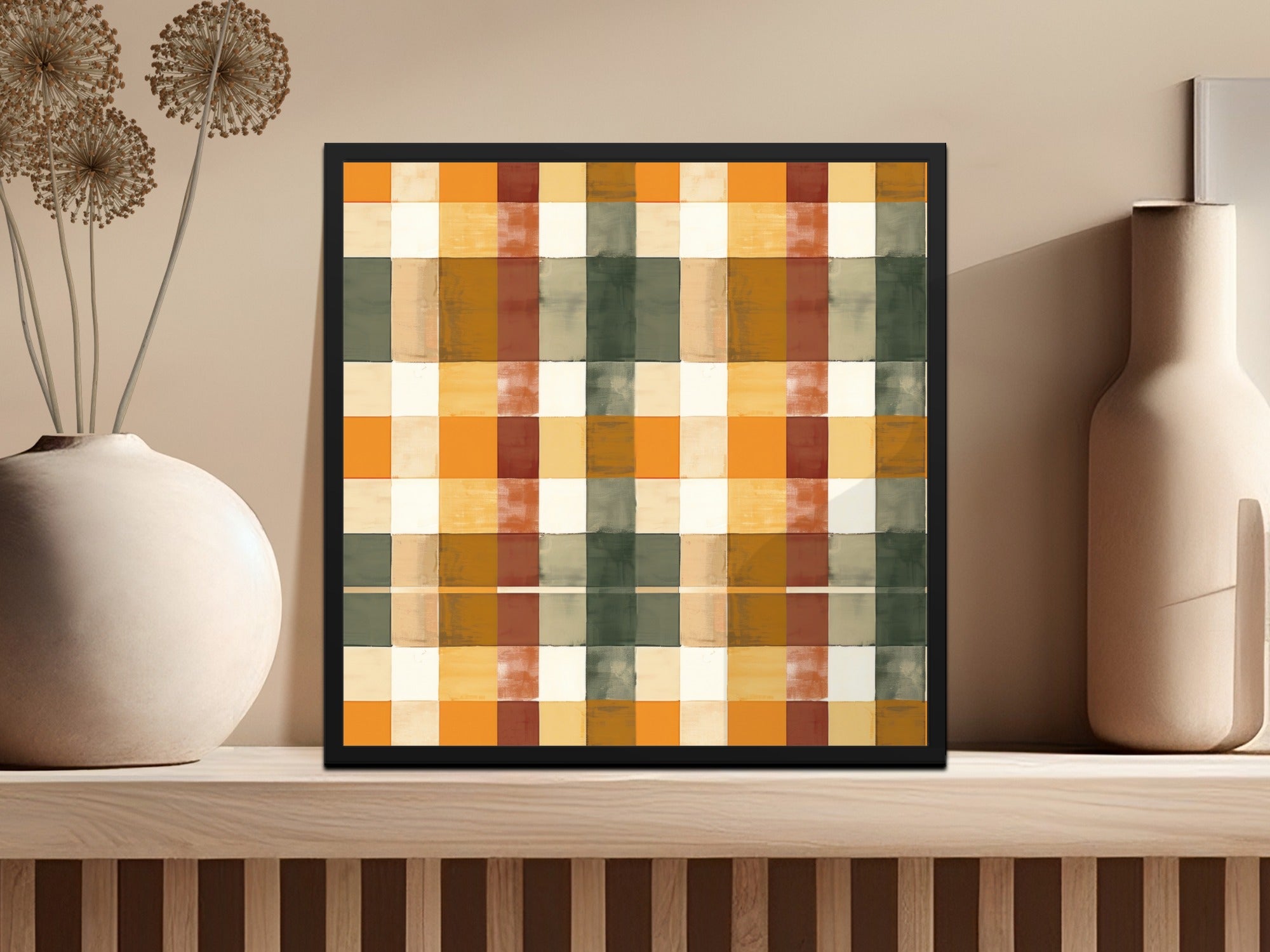 Seamless Fall Buffalo Check Pattern, Autumn Plaid, Fall Gingham Seamless, Digital Paper, Tumbler Design, Fabric Design, Seamless Patterns