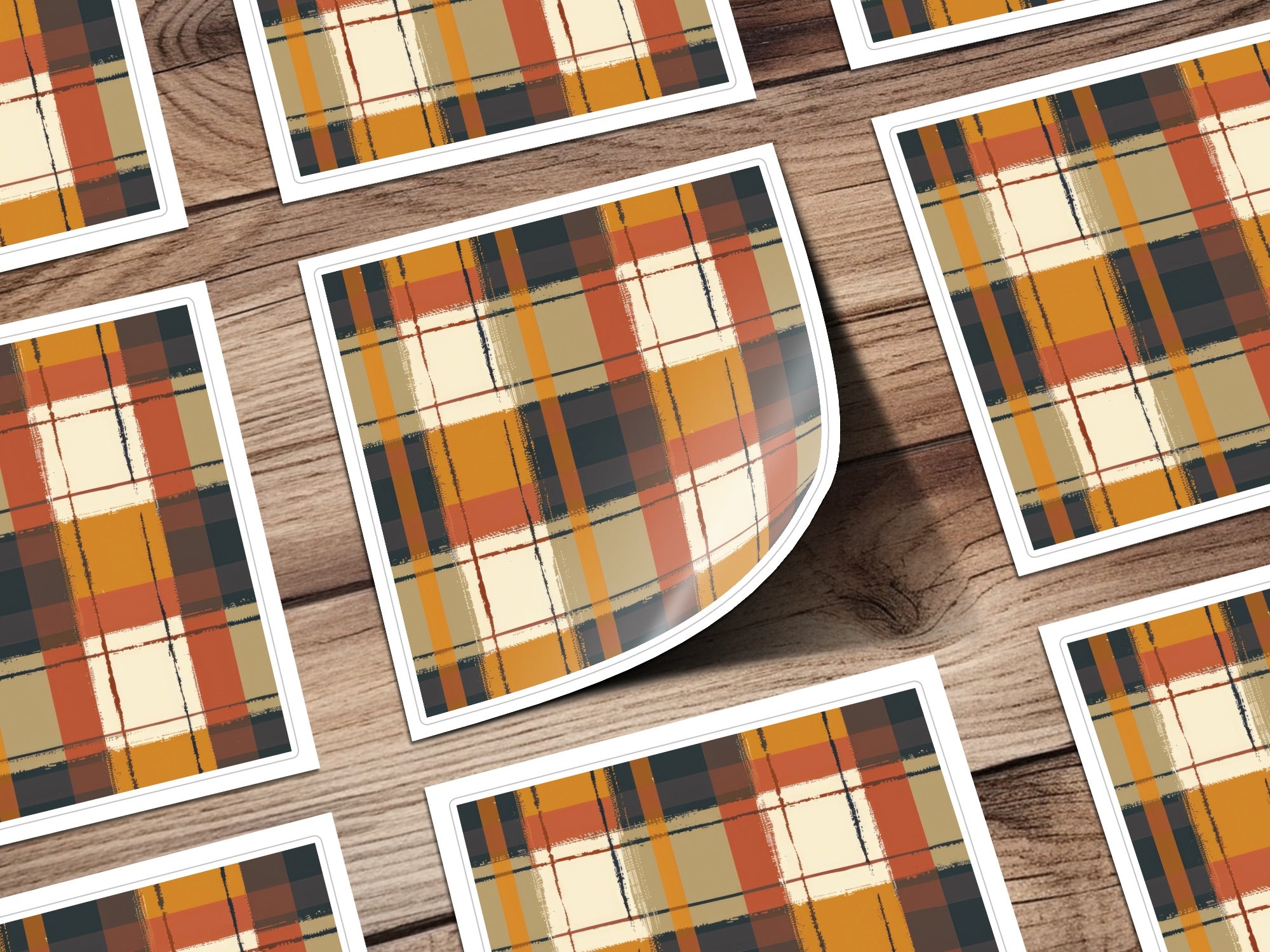 Seamless Fall Buffalo Check Pattern, Autumn Plaid, Fall Plaid, Digital Paper for Tumblers, Fabric, Shopify, Crafts