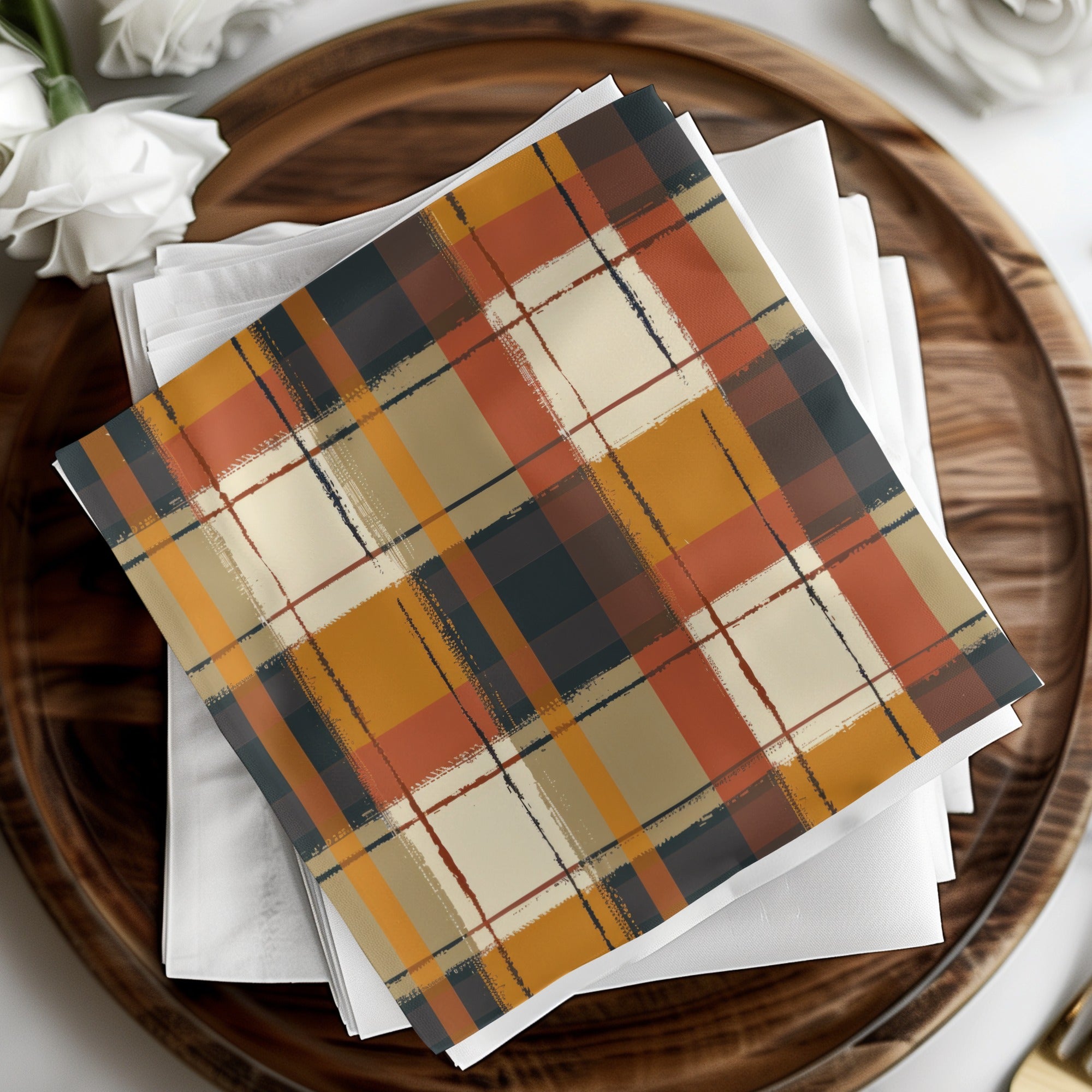 Seamless Fall Buffalo Check Pattern, Autumn Plaid, Fall Plaid, Digital Paper for Tumblers, Fabric, Shopify, Crafts